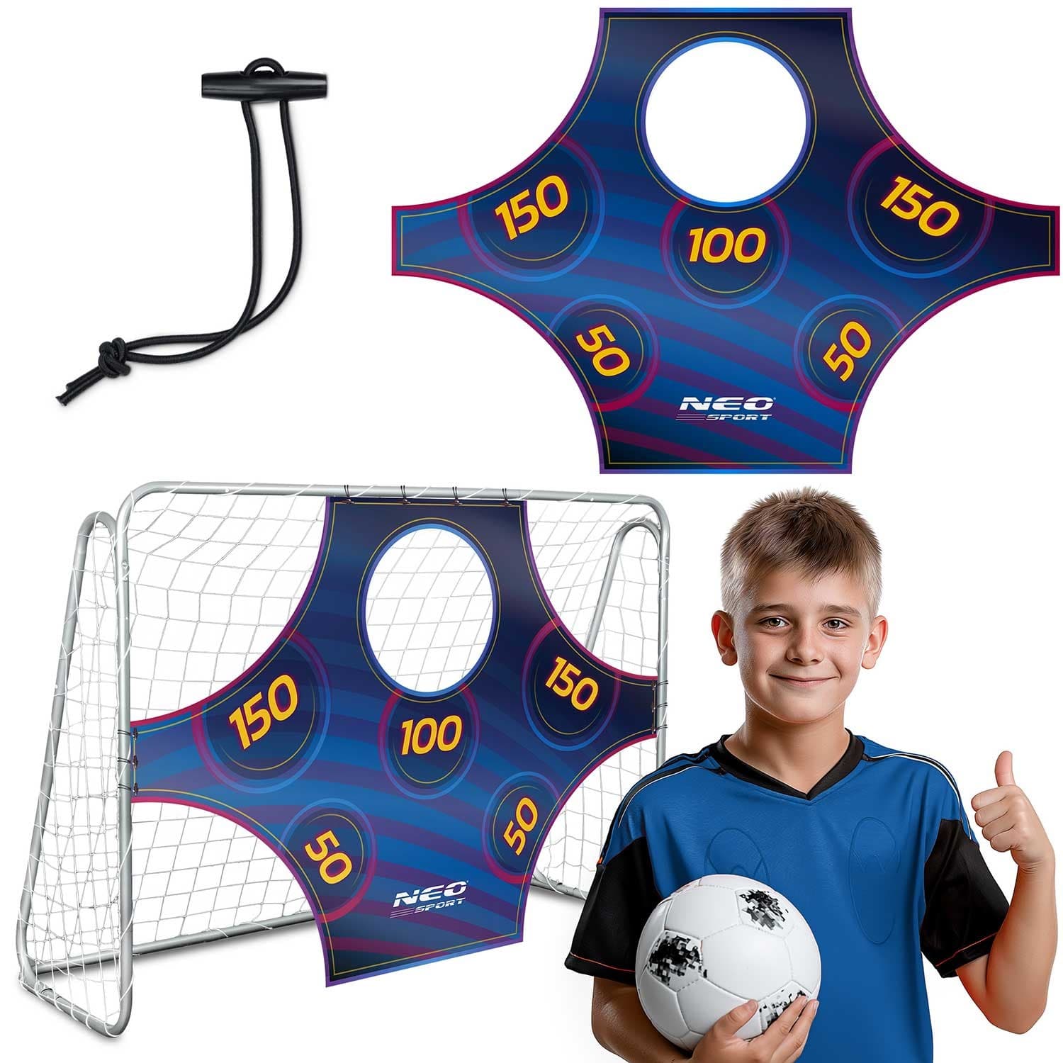 NeoSport Mata celnościowa do bramek  215 x 150 cm