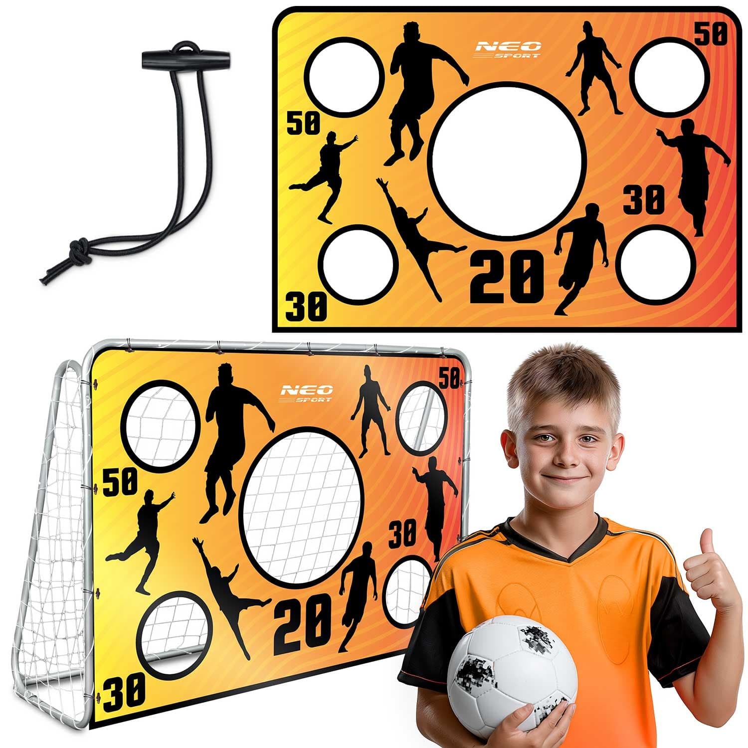 NeoSport Mata celnościowa do bramek  215 x 150 cm