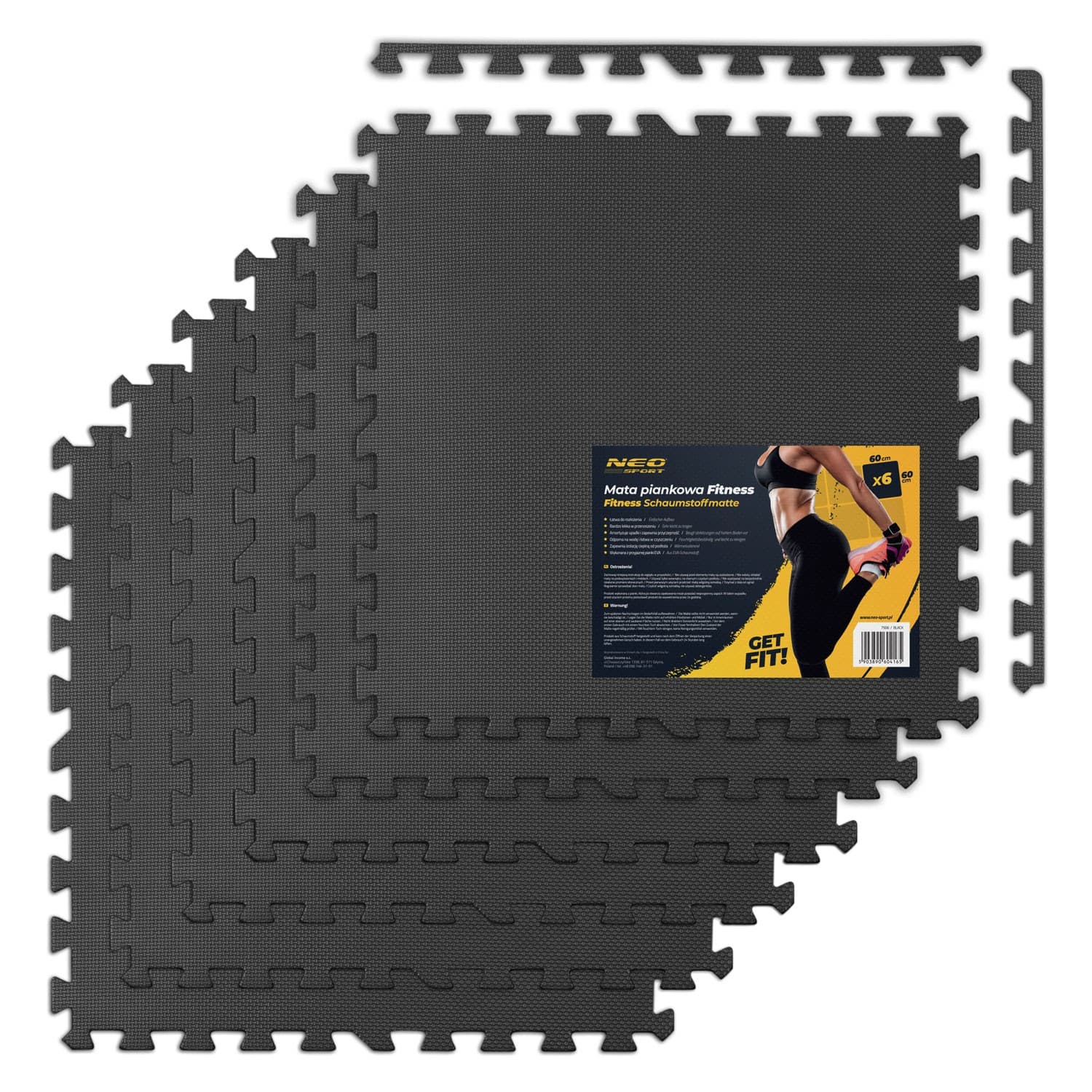 NeoSport Mata piankowa fitness 180 x 120  - 7506