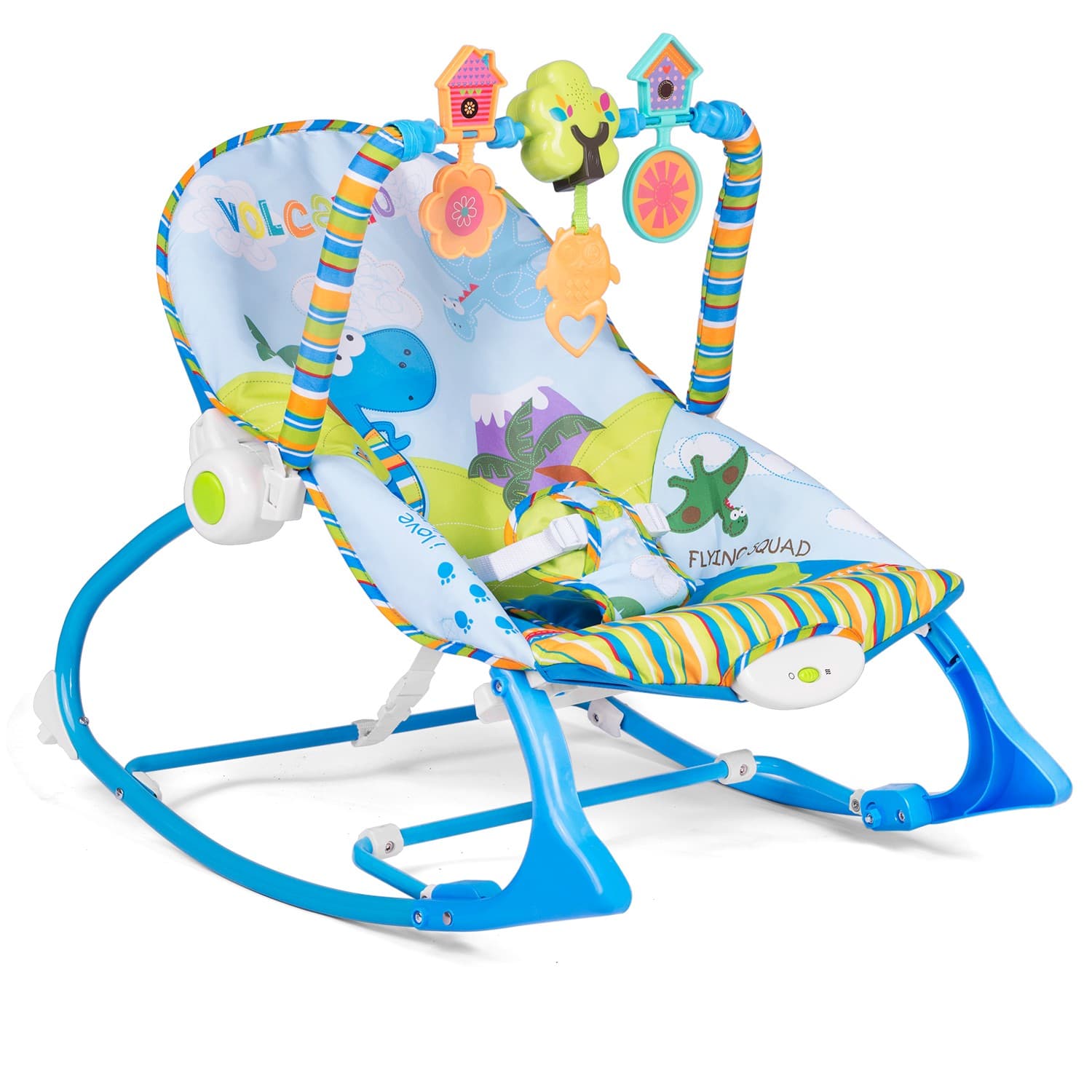 Multifunkcyjny leżaczek z wibracją oraz muzyką Ricokids