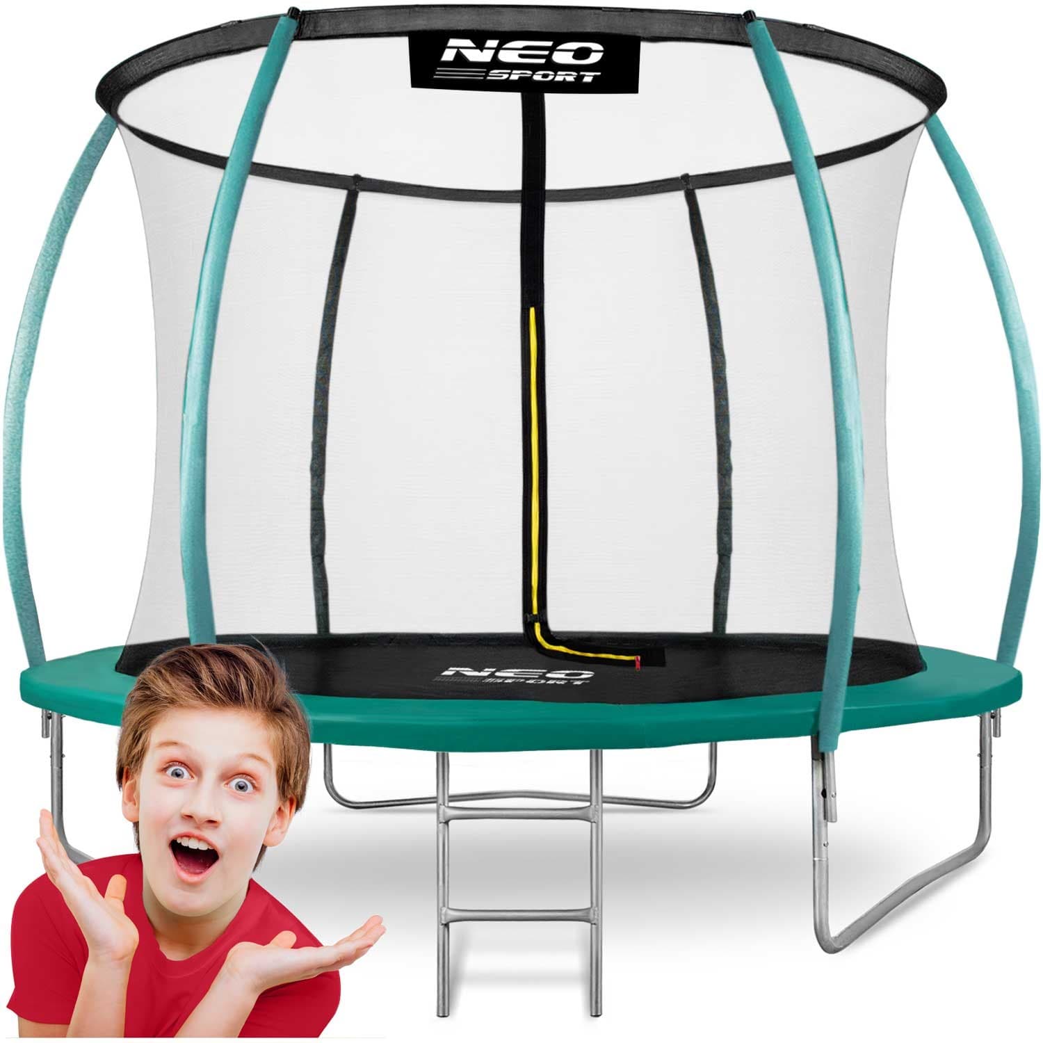 NeoSport Trampolina ogrodowa profilowana 8ft/252cm z siatką wewnętrzną 