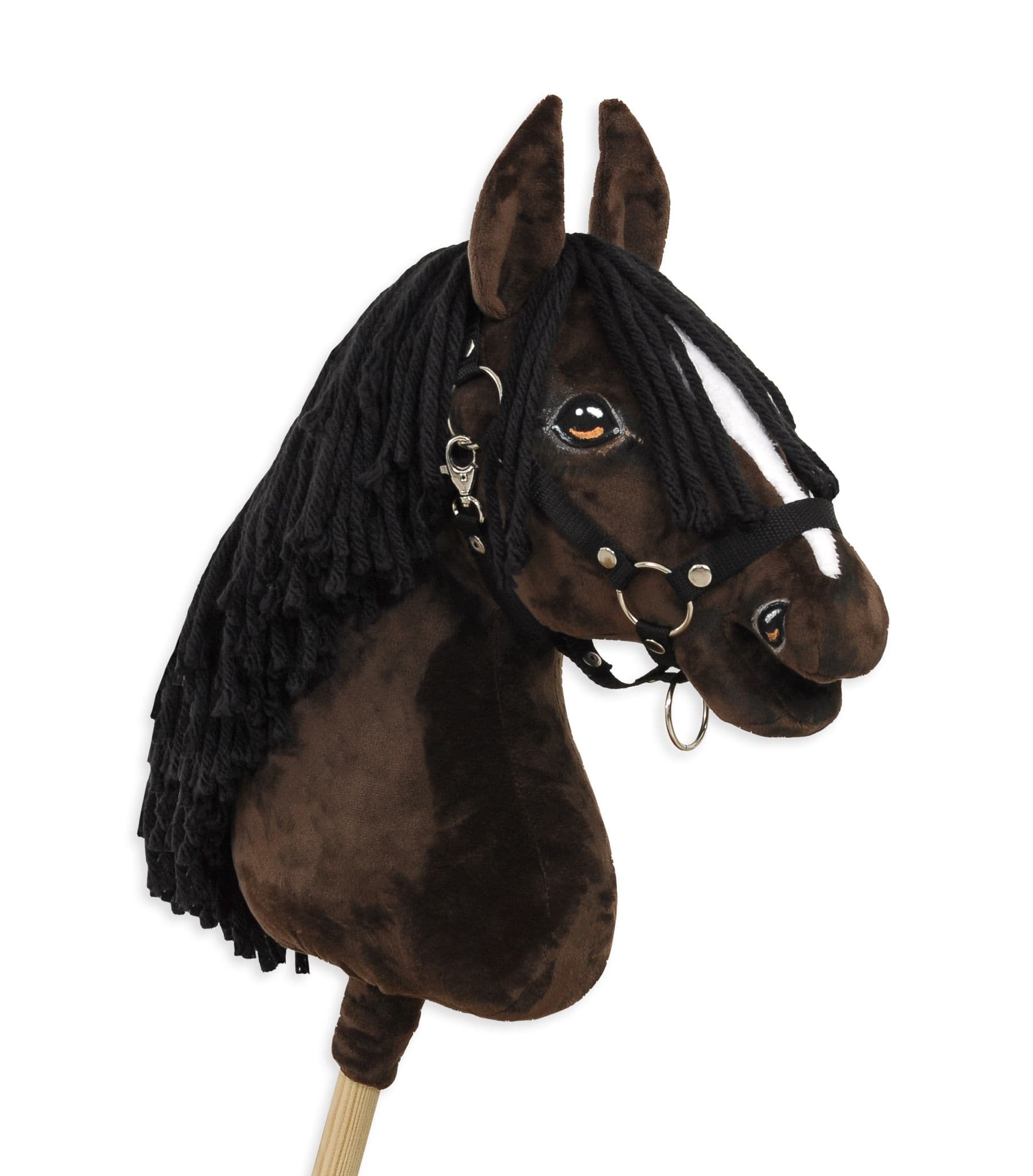 Hobby Horse Duży koń na kiju Premium - ciemnogniady A3