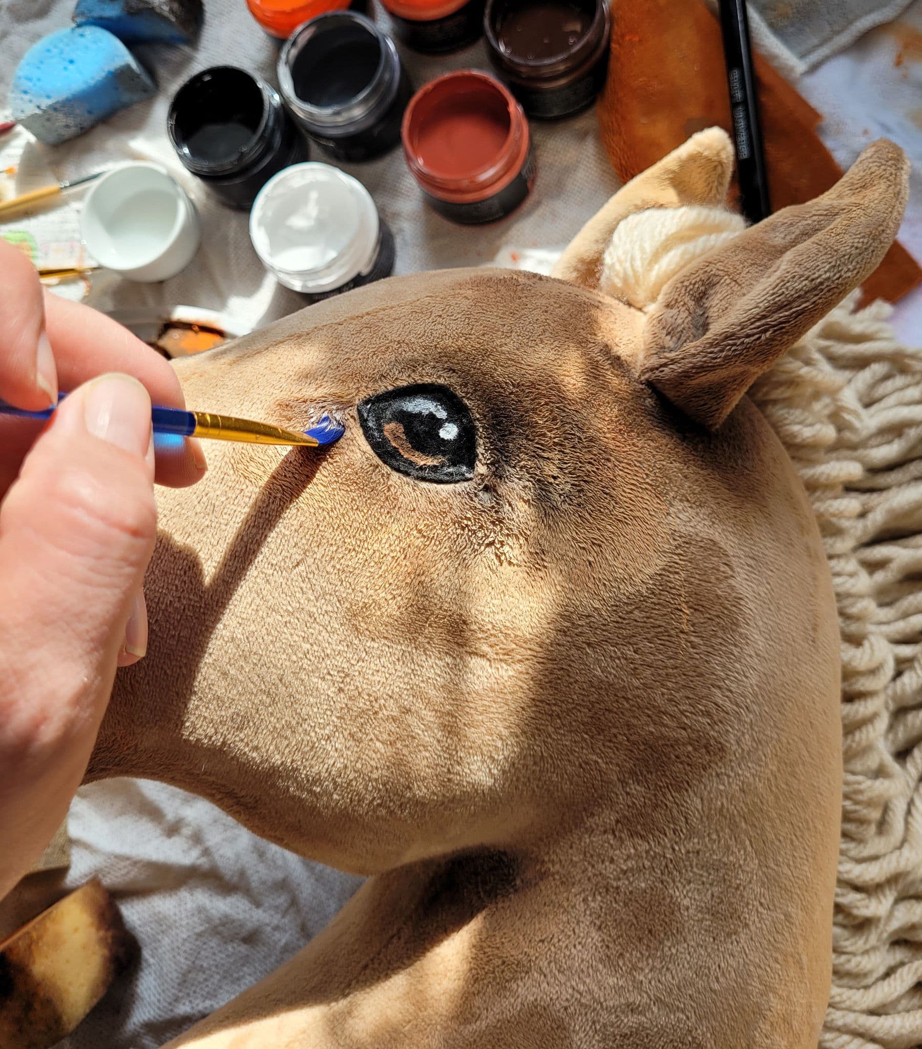 Hobby Horse Duży koń na kiju Premium - izabelowaty  A3