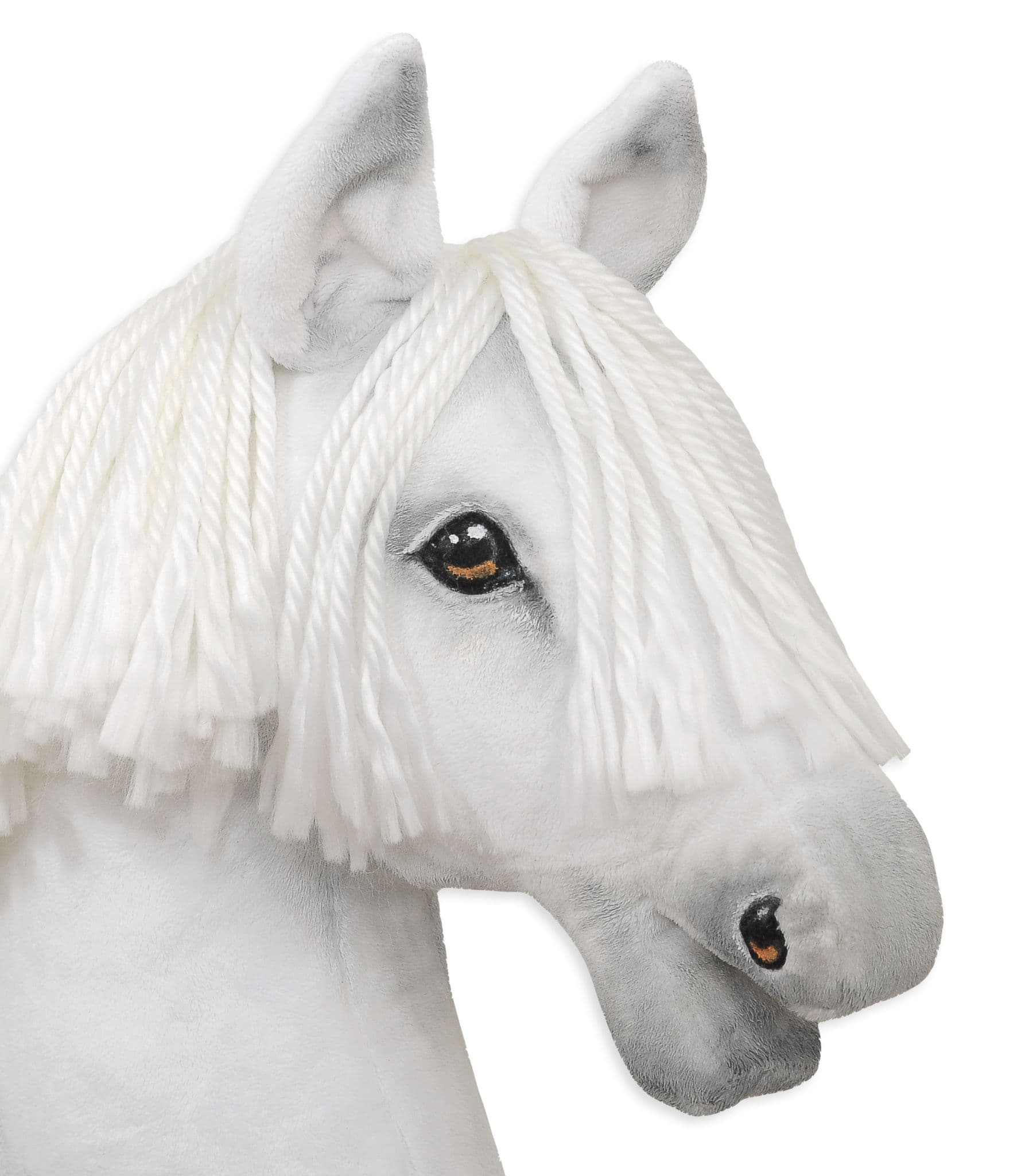 Hobby Horse Duży koń na kiju Premium - biały A3