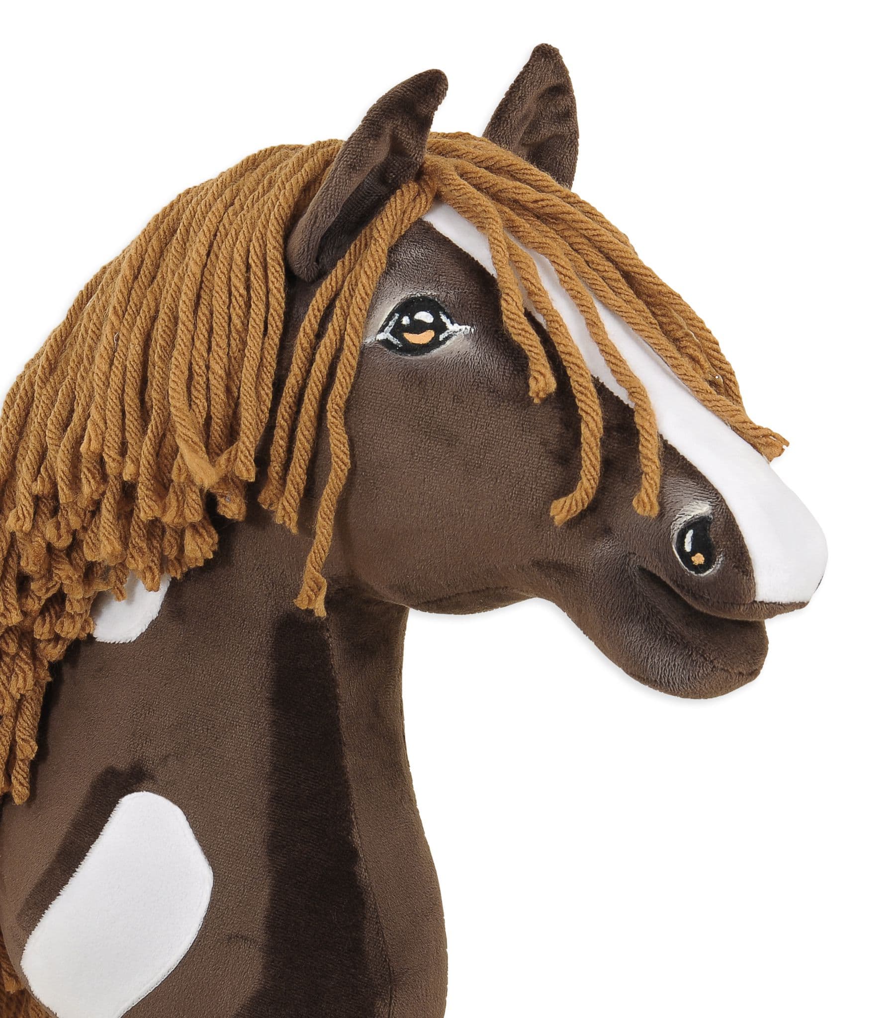 Hobby Horse Duży koń na kiju Premium - western ciemnogniady z brązową grzywą A3