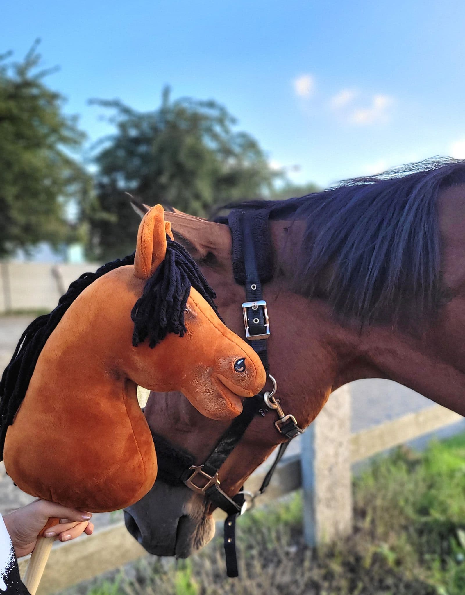 Hobby Horse Duży koń na kiju Premium -  jasnogniady A3