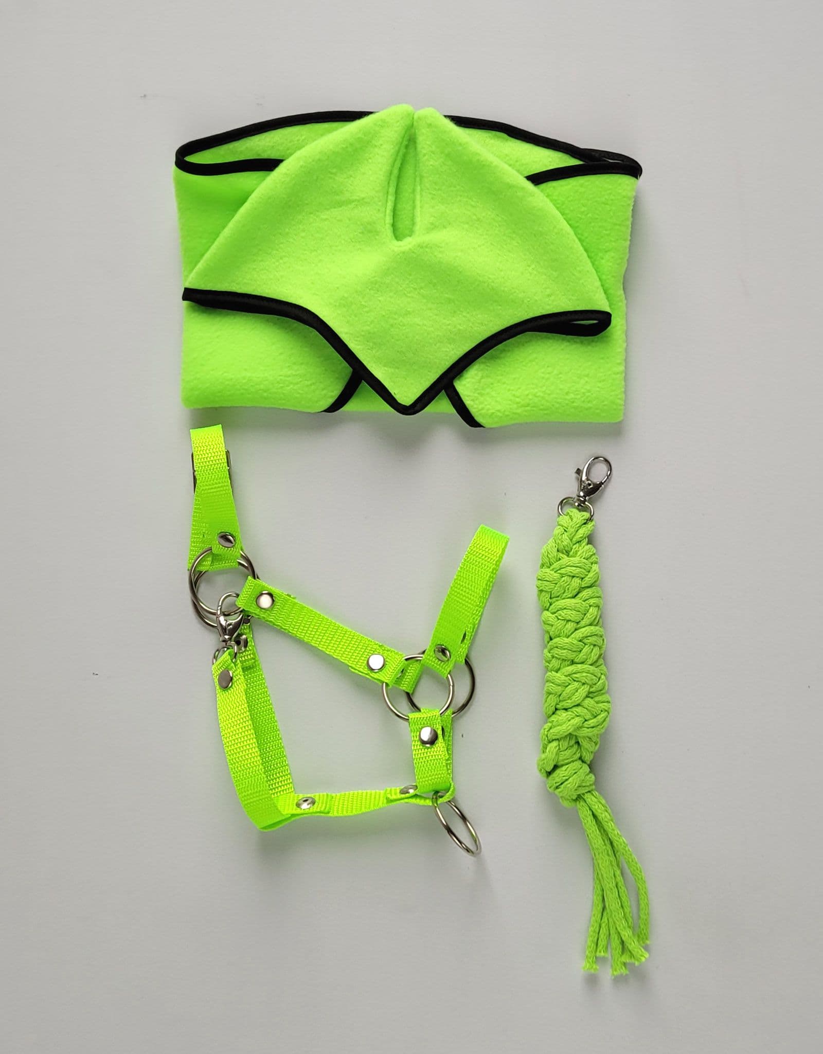 Uwiąz dla Hobby Horse ze sznurka – neon green
