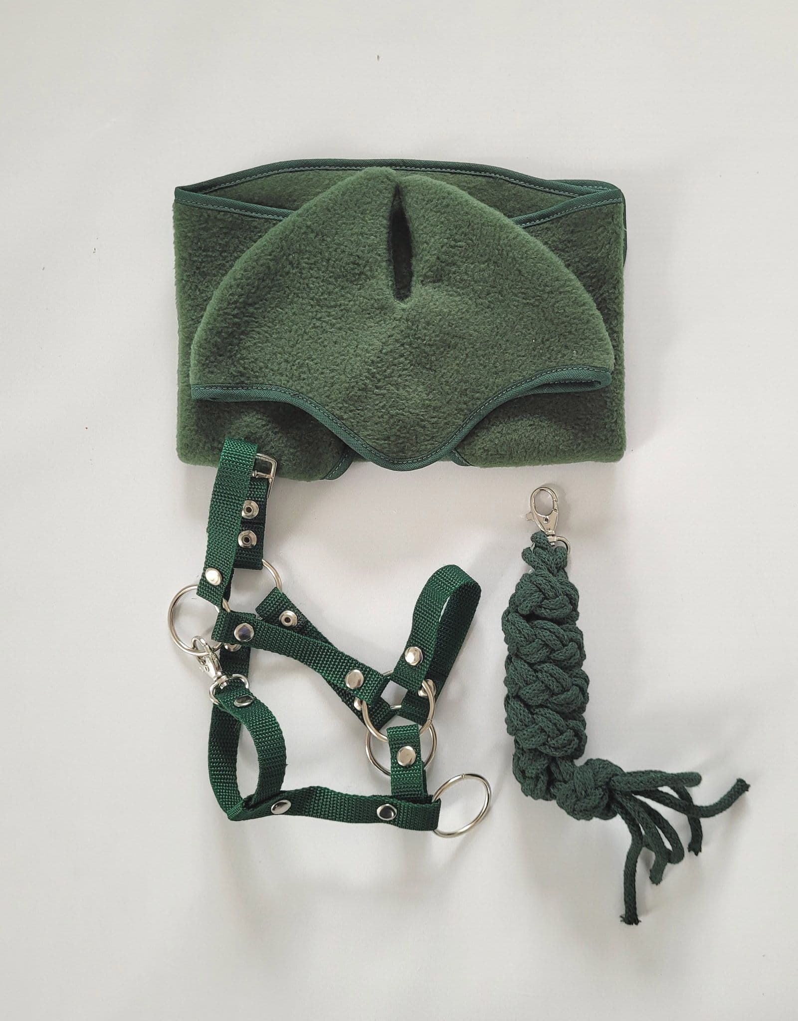 Zestaw dla Hobby Horse A3: derka + nauszniki – butelkowa zieleń