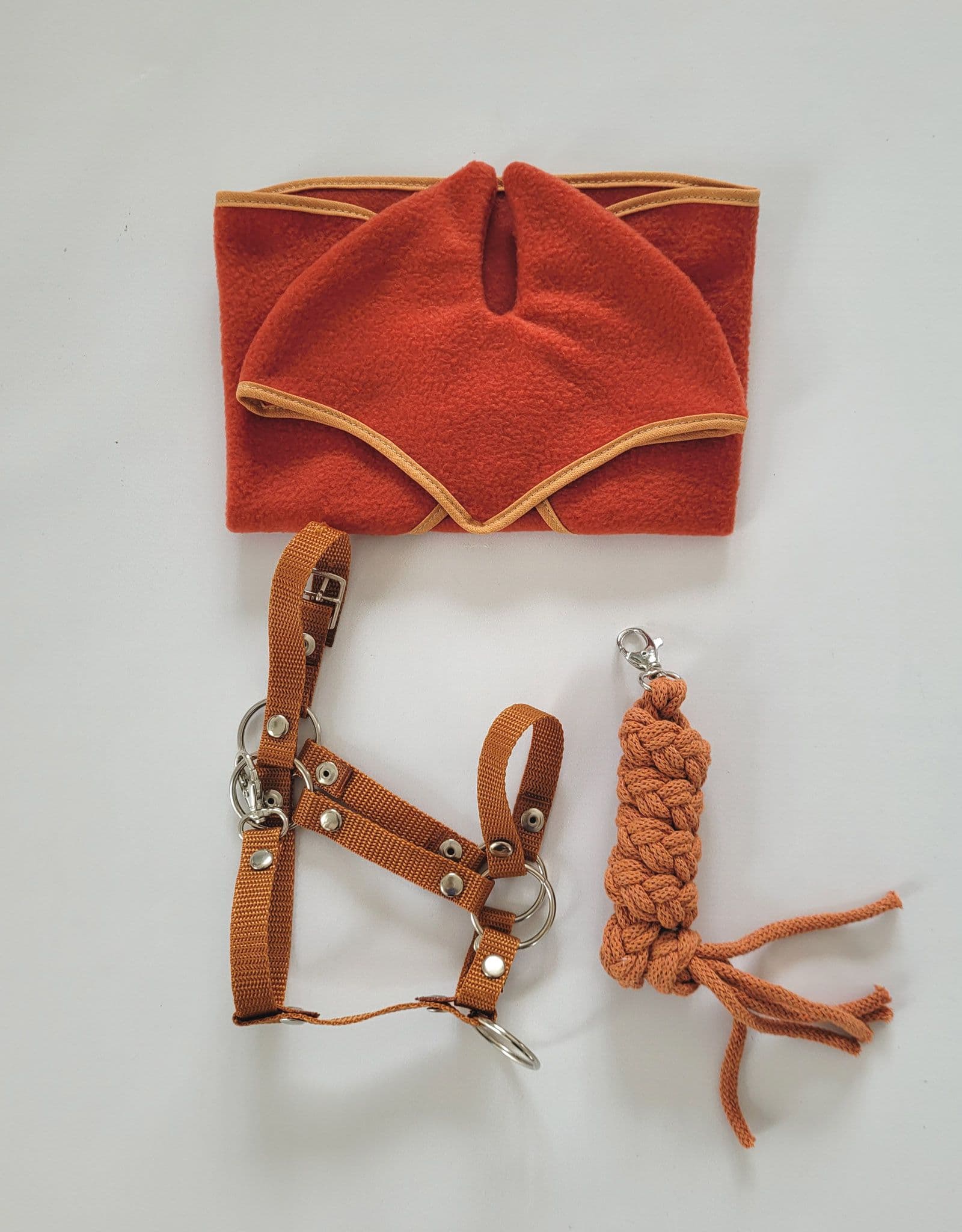 Zestaw dla Hobby Horse A3: derka + nauszniki – rudy