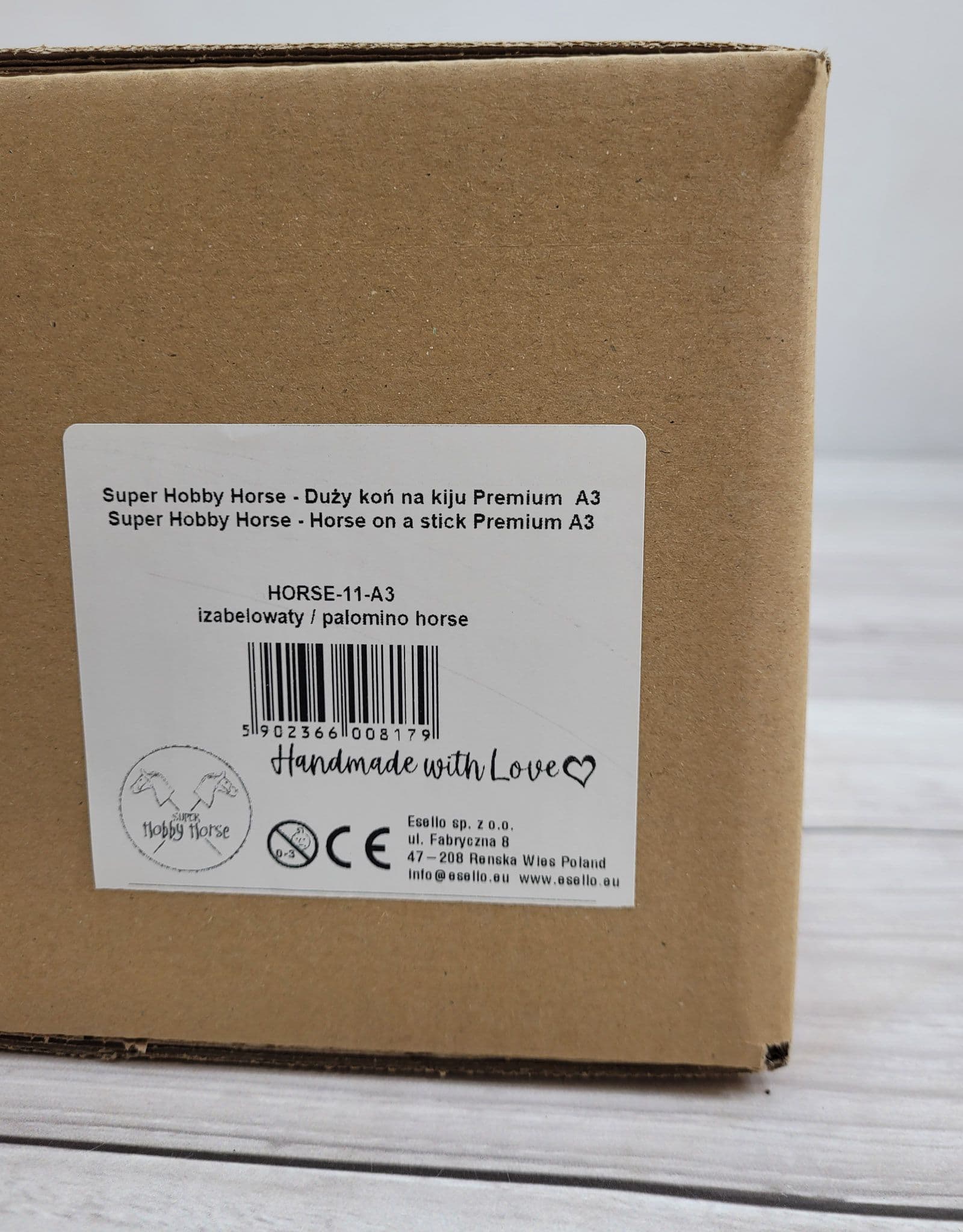 Hobby Horse Duży koń na kiju Premium - izabelowaty  A3