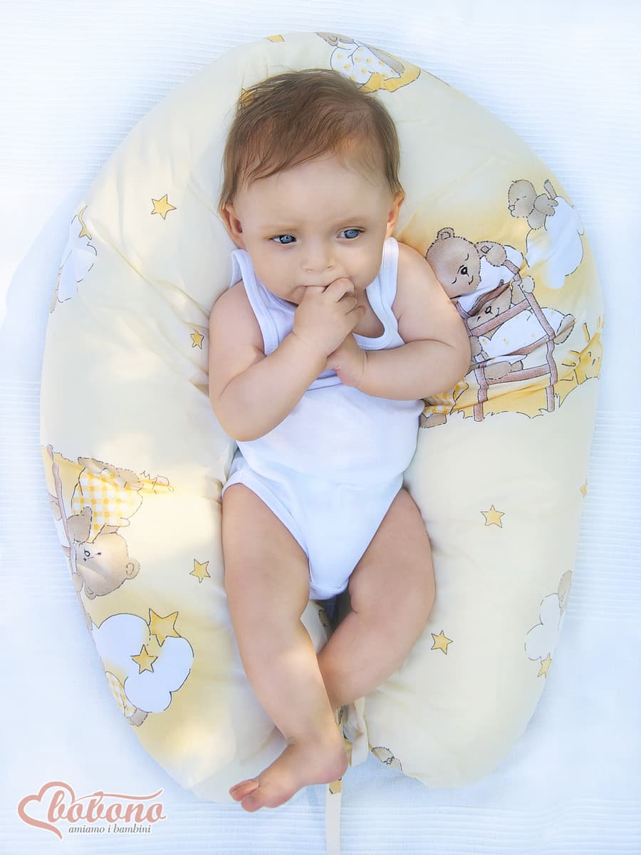 Poduszka ciążowa Longer dla kobiet w ciąży do spania + zdejmowana poszewka - Peonies beige