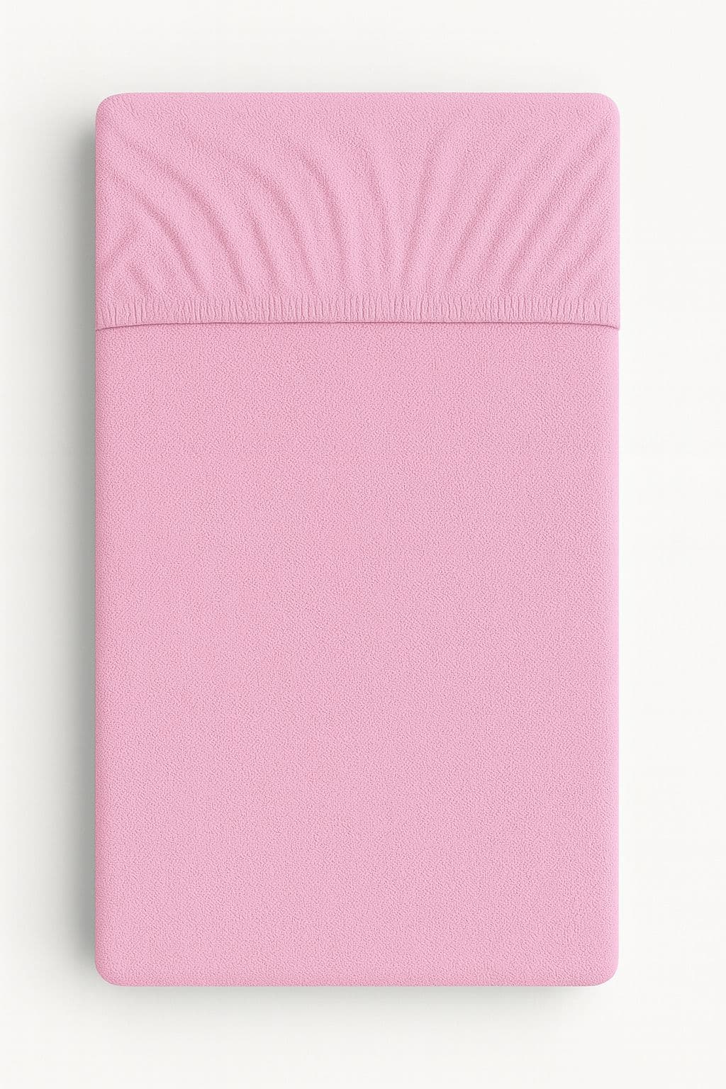 Przescieradło frotte do łóżeczka 120x60cm- różowe