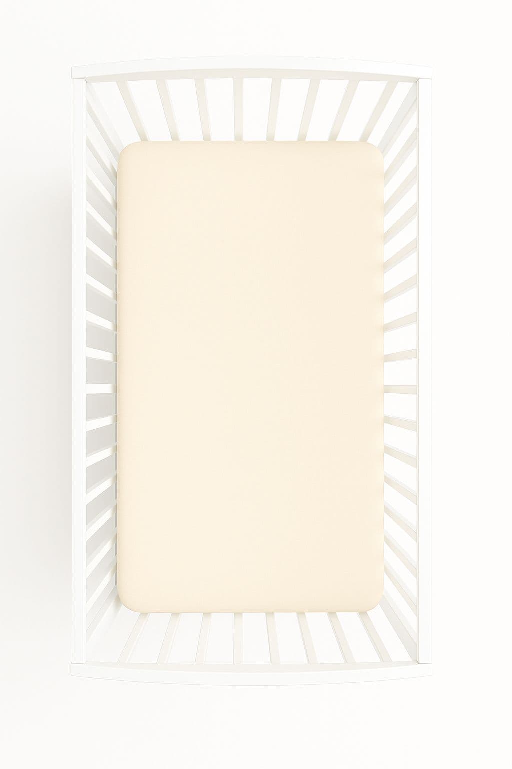 Prześcieradło jersey do łóżeczka 120x60cm- wanilia