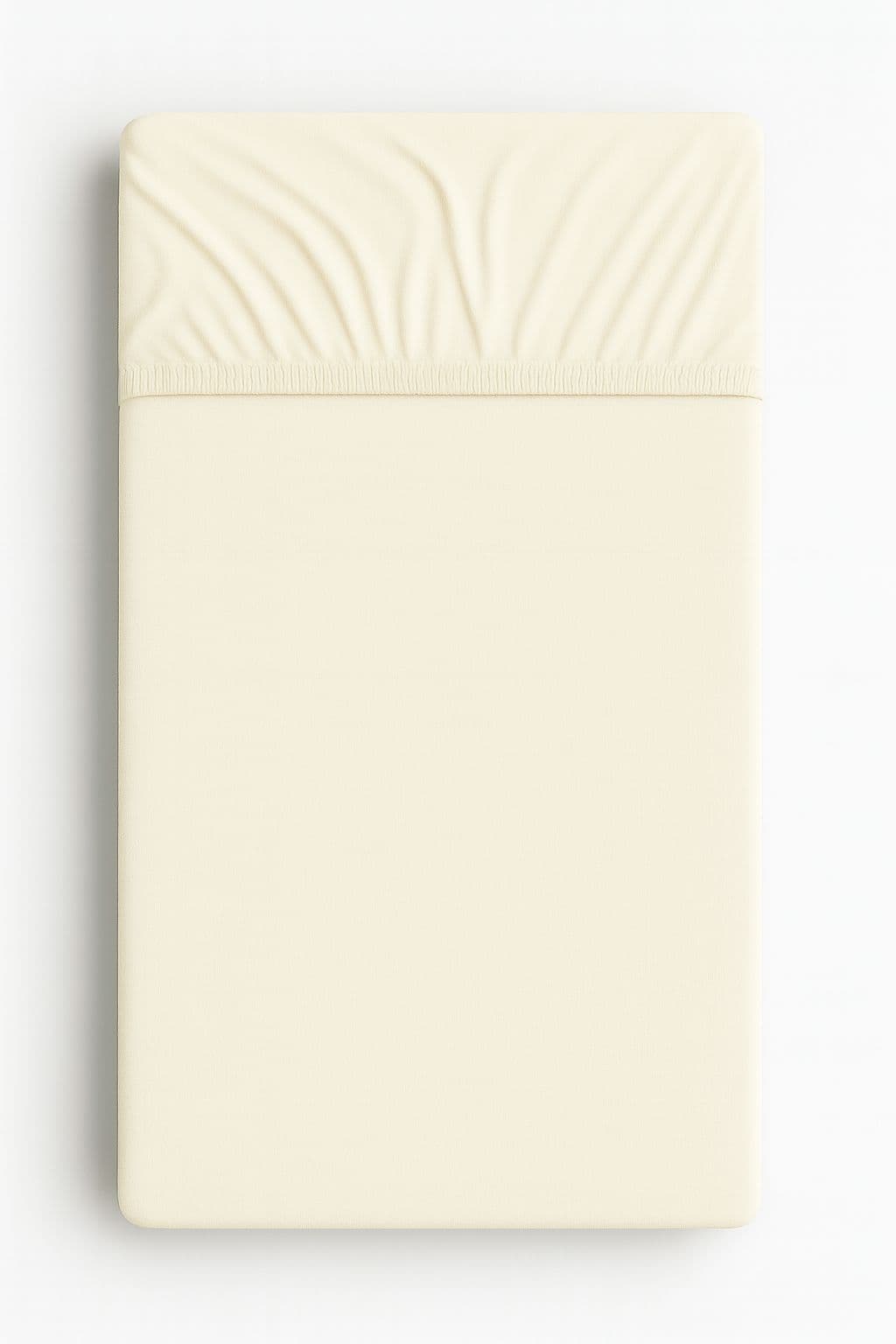 Prześcieradło jersey do łóżeczka 120x60cm- wanilia