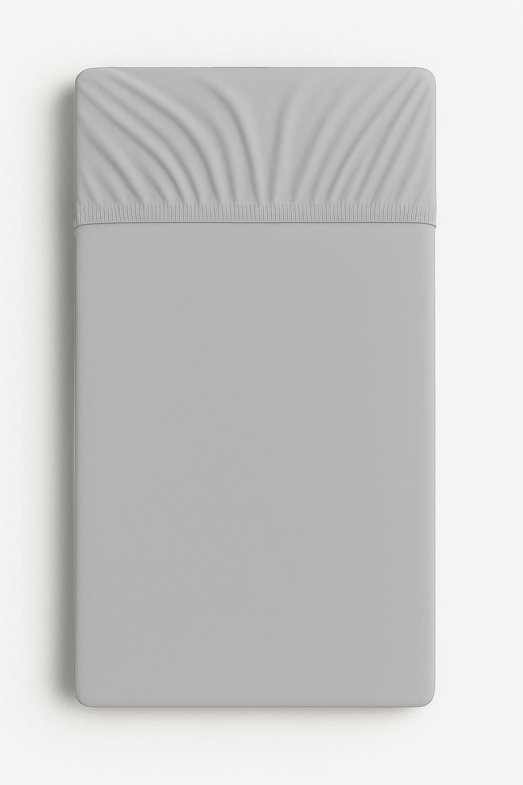 Prześcieradło jersey do łóżeczka 120x60cm- szare