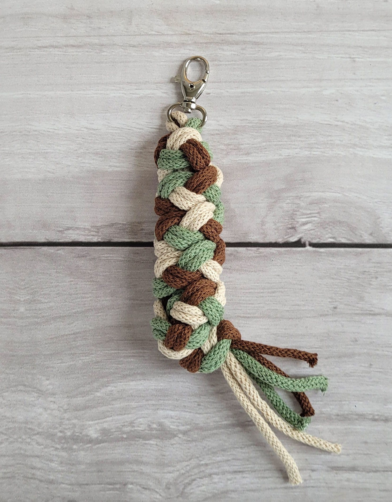 Uwiąz dla Hobby Horse ze sznurka – pistacja/ brąz/ jasny beż