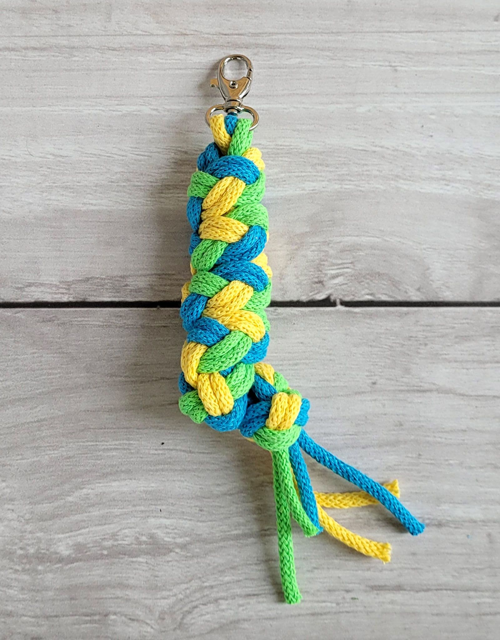 Uwiąz dla Hobby Horse ze sznurka – jasny zielony/ turkus/ żółty