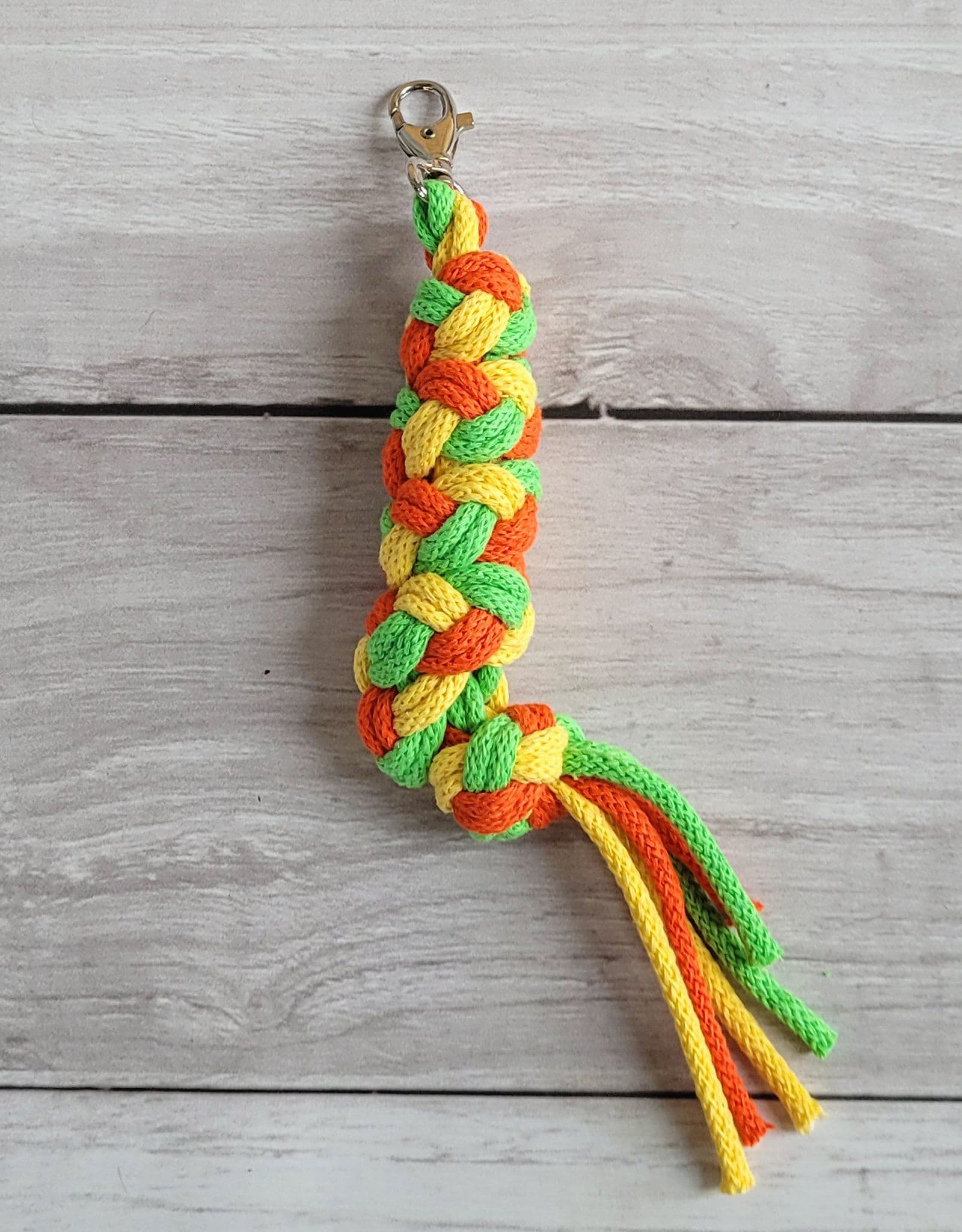 Uwiąz dla Hobby Horse ze sznurka –  żółty/ jasny zielony/ pomarańczowy