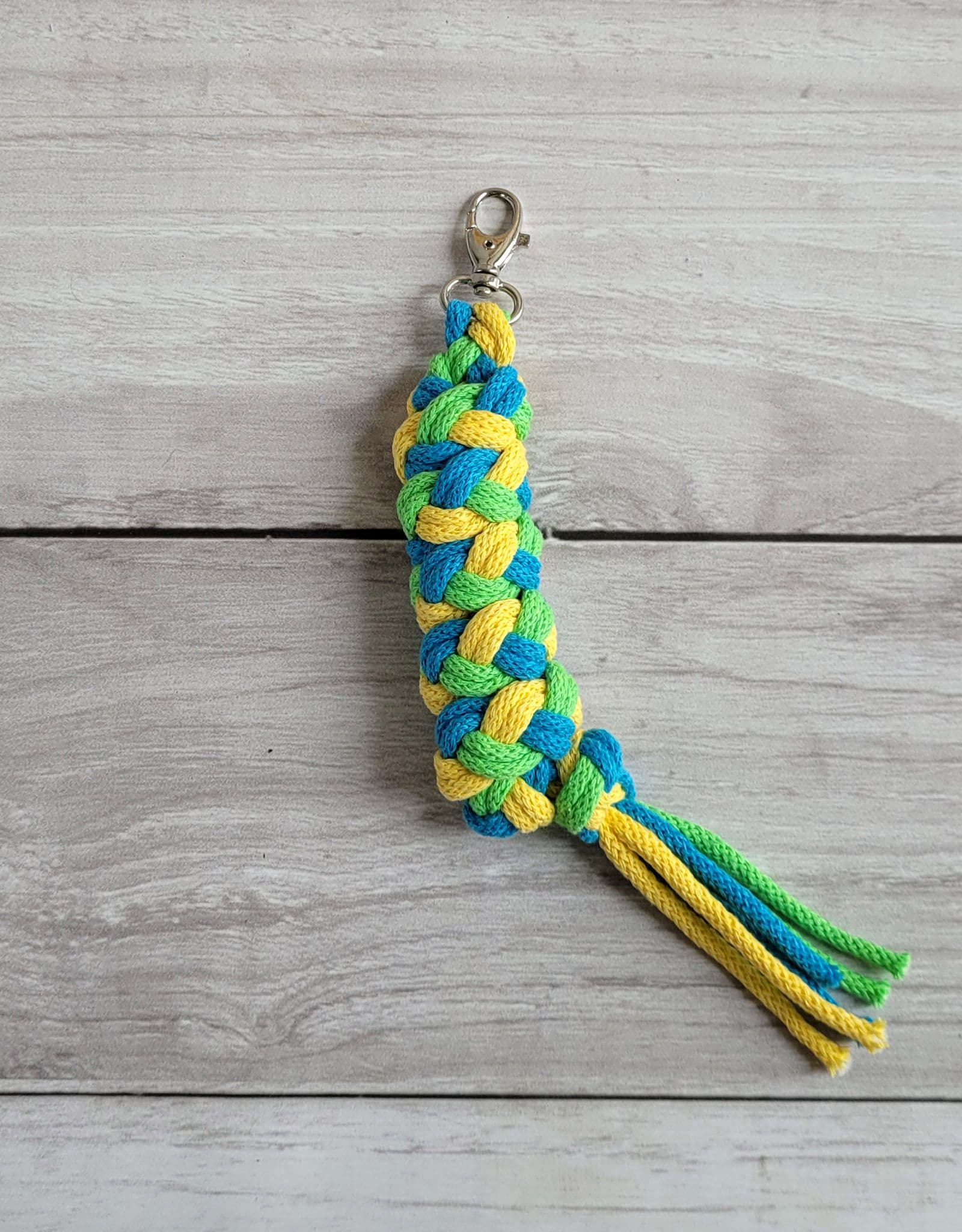 Uwiąz dla Hobby Horse ze sznurka – żółty/ turkus/ jasny zielony