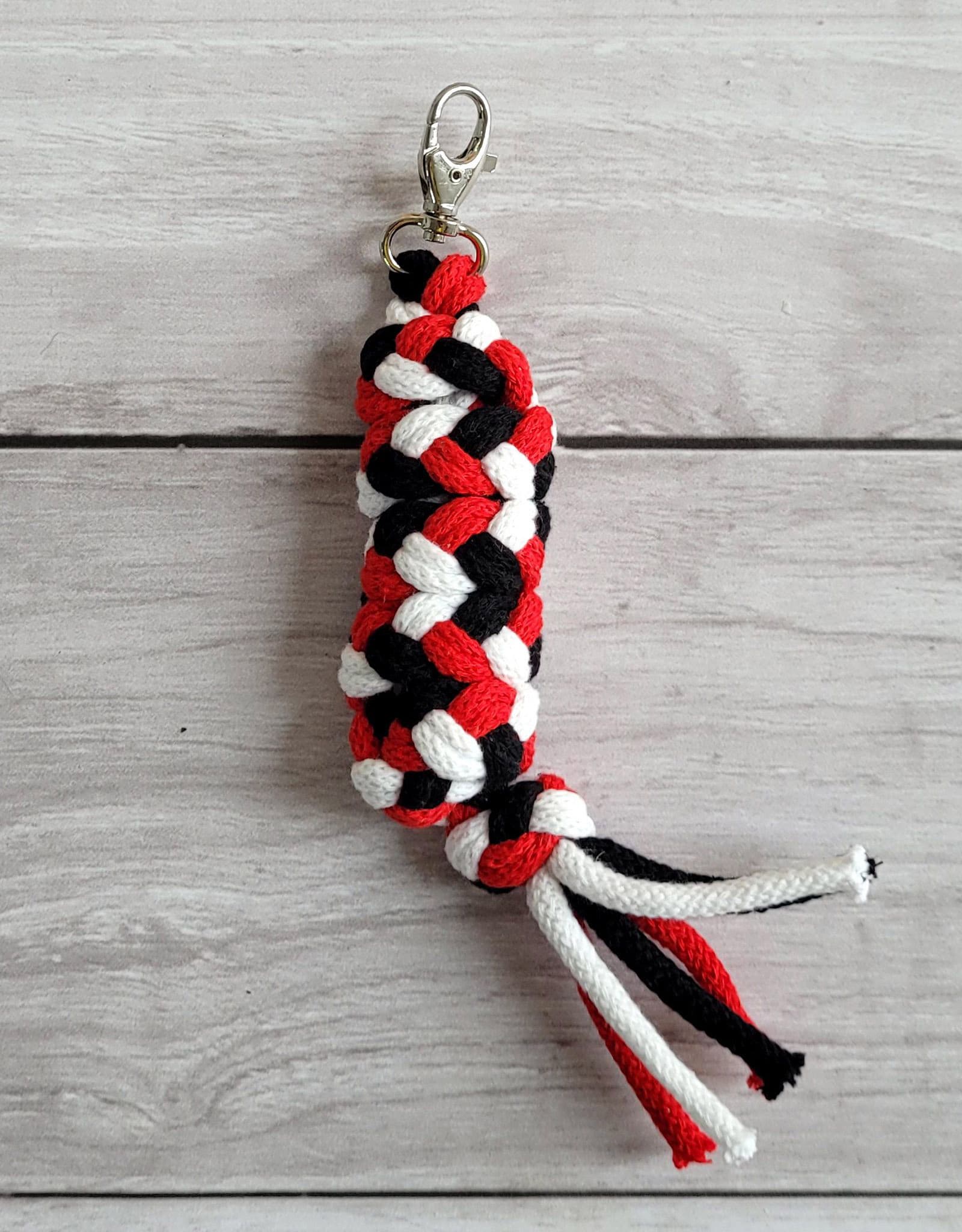 Uwiąz dla Hobby Horse ze sznurka – czerwony/ biały/ czarny