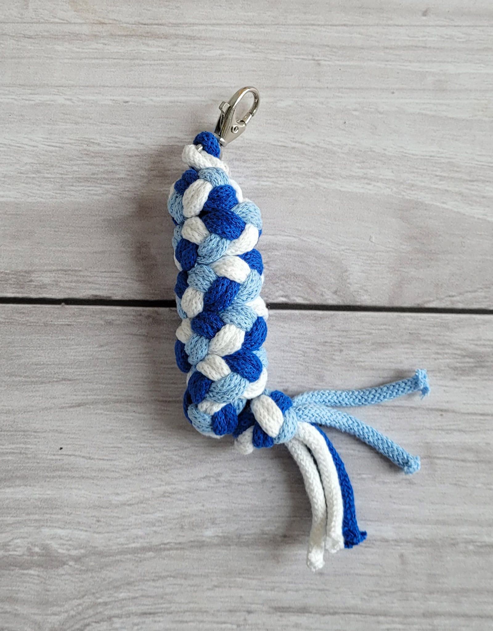 Uwiąz dla Hobby Horse ze sznurka – błękit/ chaber/ biały