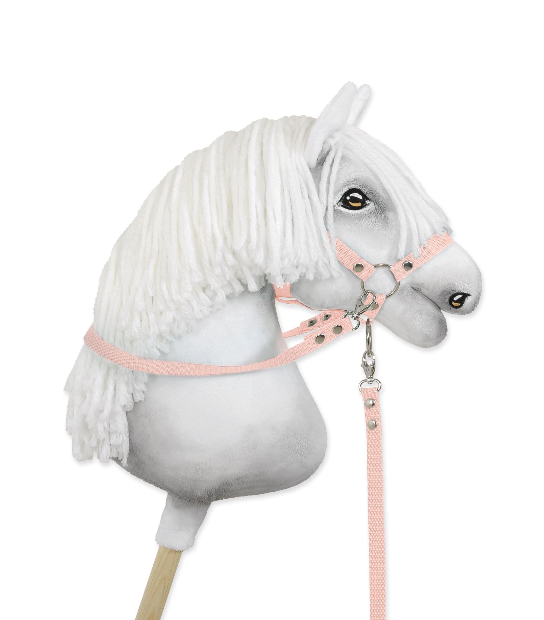 Wodze dla konia Hobby Horse – pudrowy róż