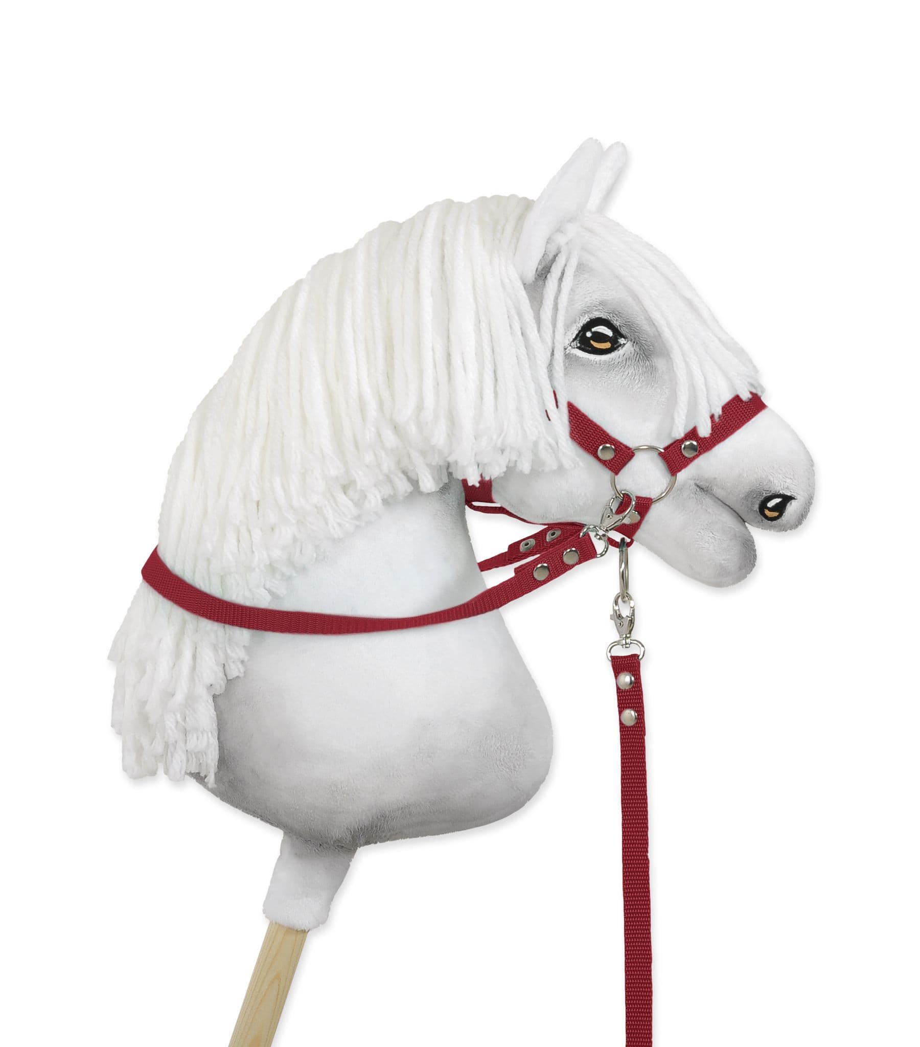 Wodze dla konia Hobby Horse – bordowe