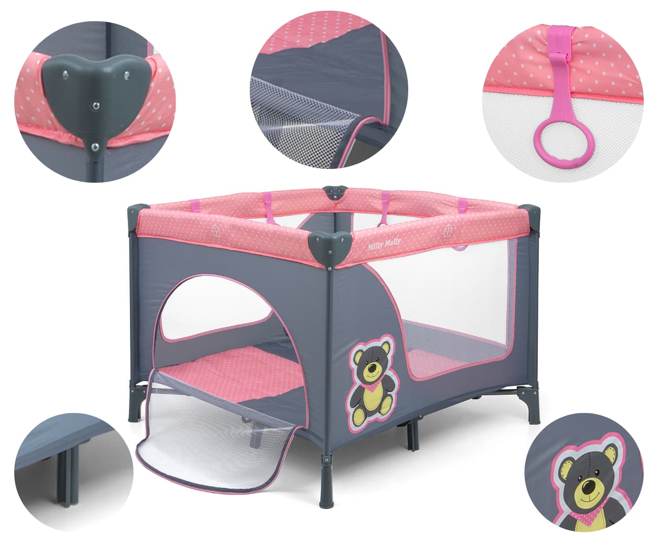 Milly Mally Kojec Fun Pink Bear