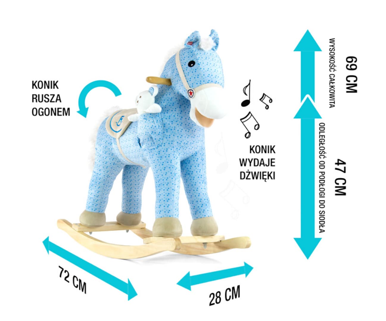 Milly Mally Koń Pony Blue
