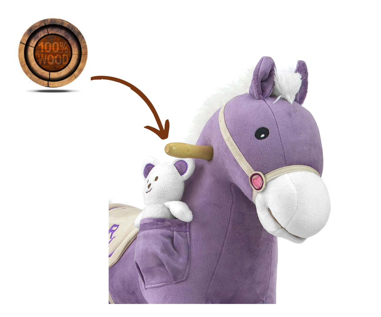 Milly Mally Koń Pony Purple