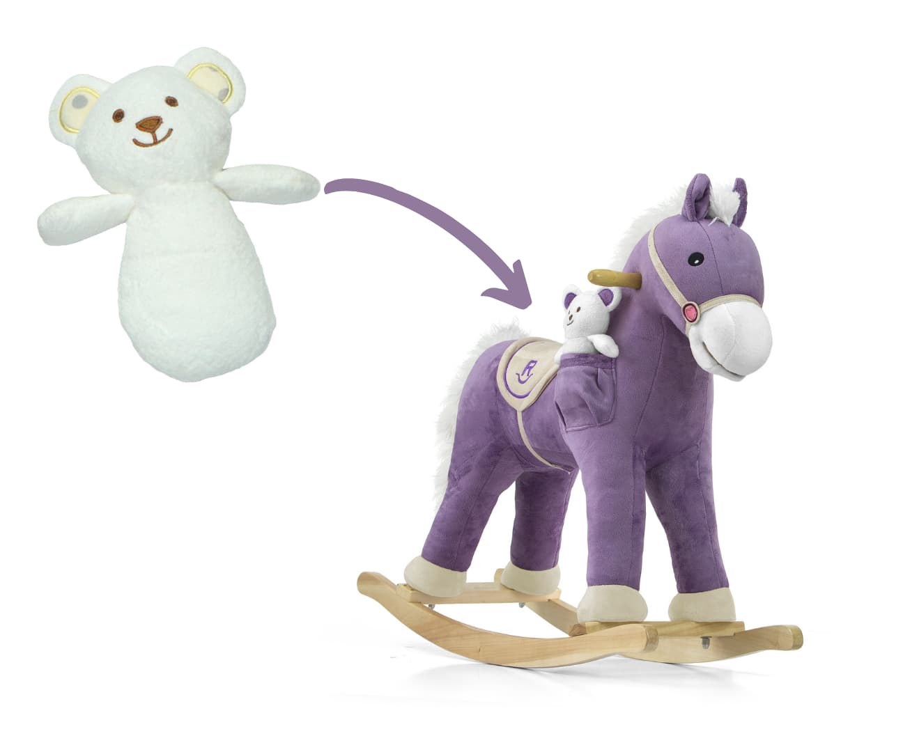 Milly Mally Koń Pony Purple