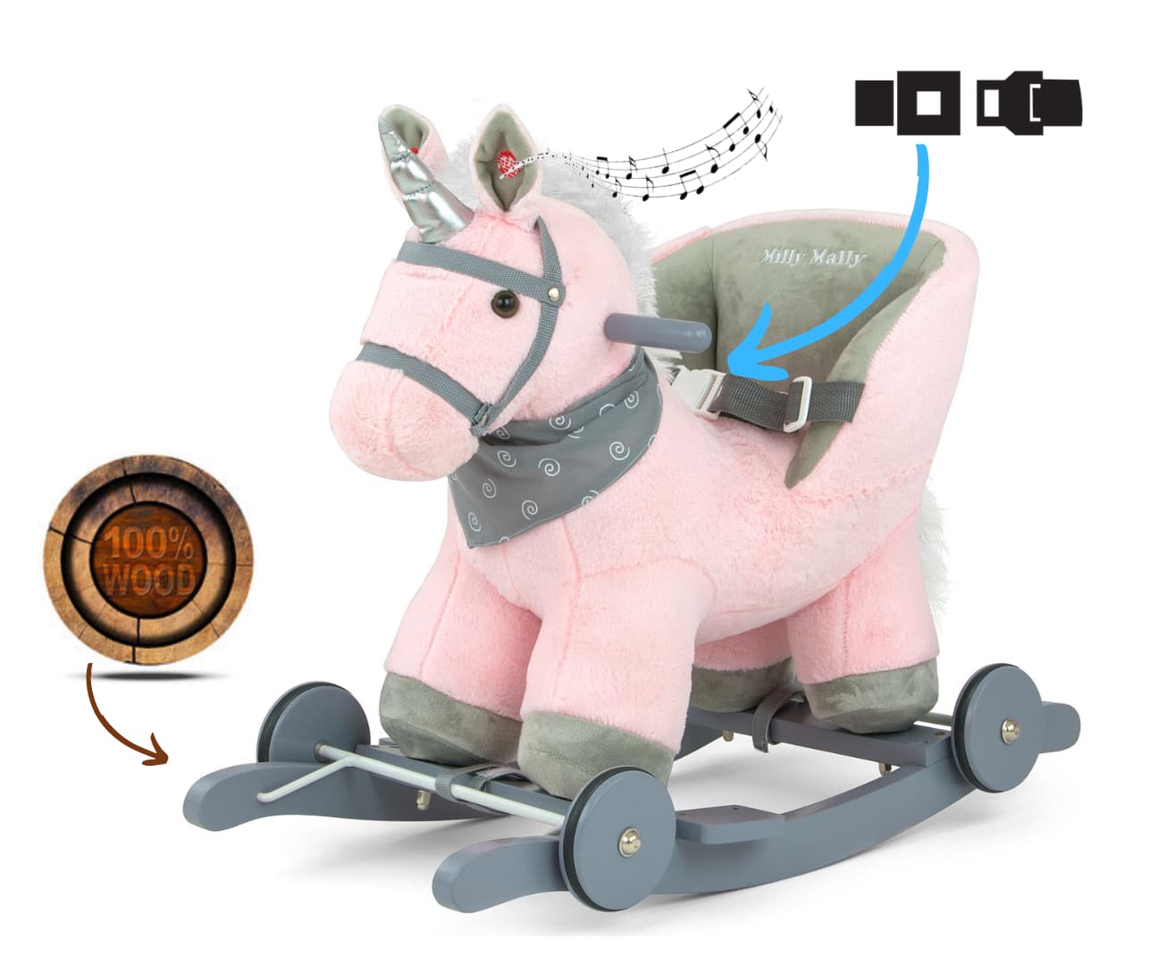 Milly Mally Koń Polly Pink Jednorożec