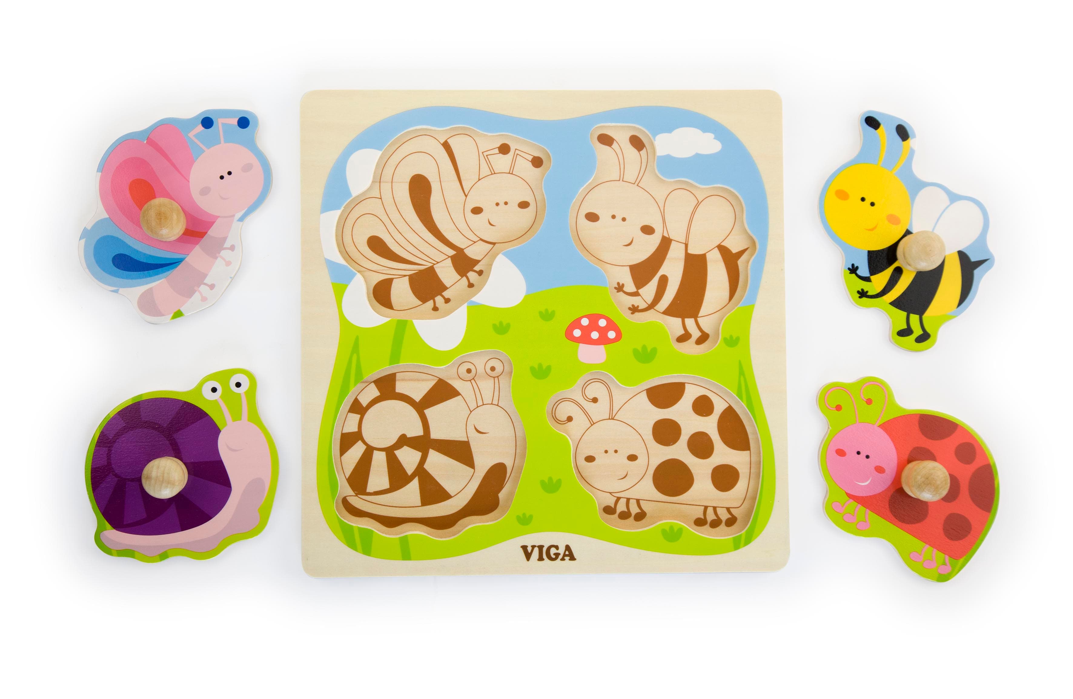 Viga 50131 Puzzle na podkładce - owady