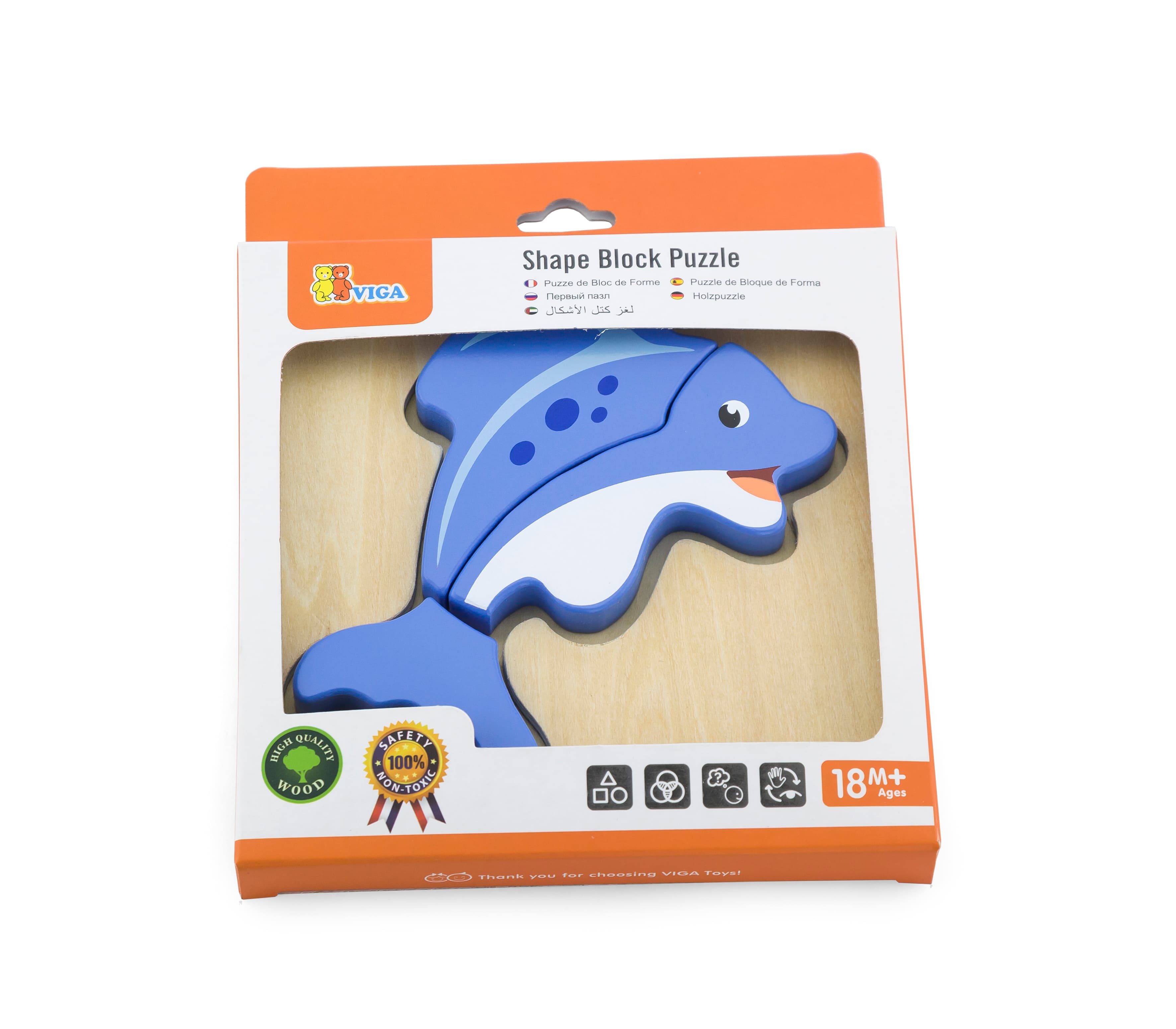 Viga 59934 Pierwsze puzzle na podkładce - rybka